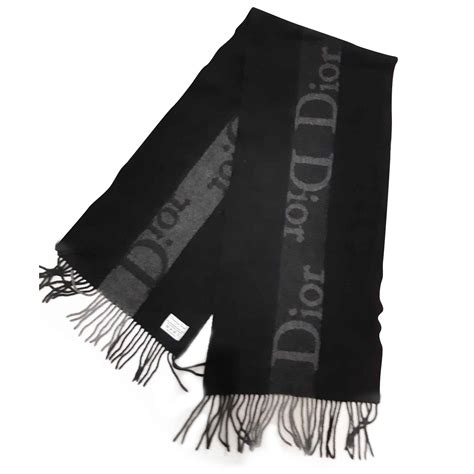 dior black and white scarf|christian dior silk scarf.